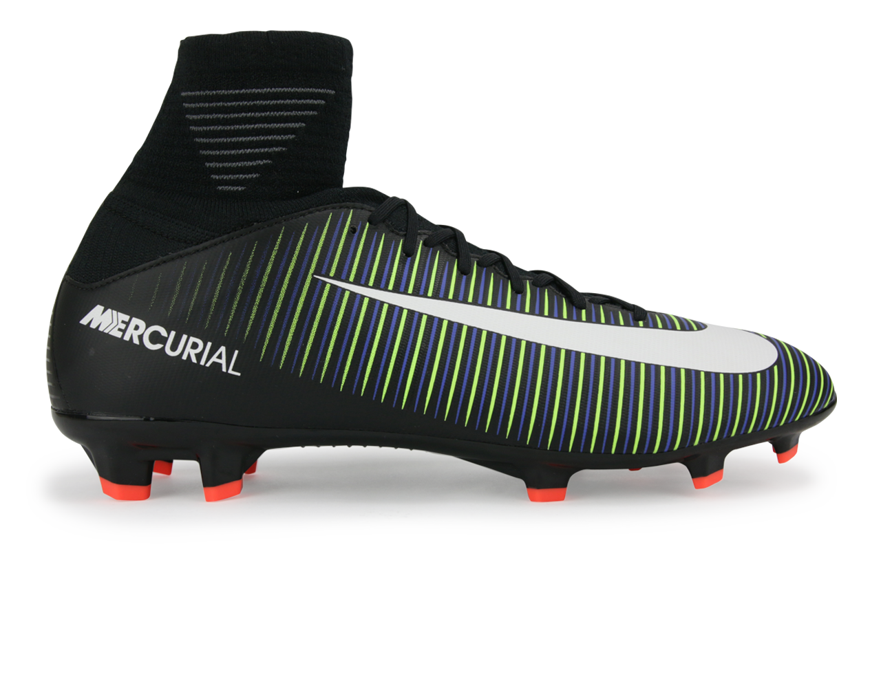 Nike Kids Mercurial Superfly V FG Black/White/Electric Green、mySite、noshort
