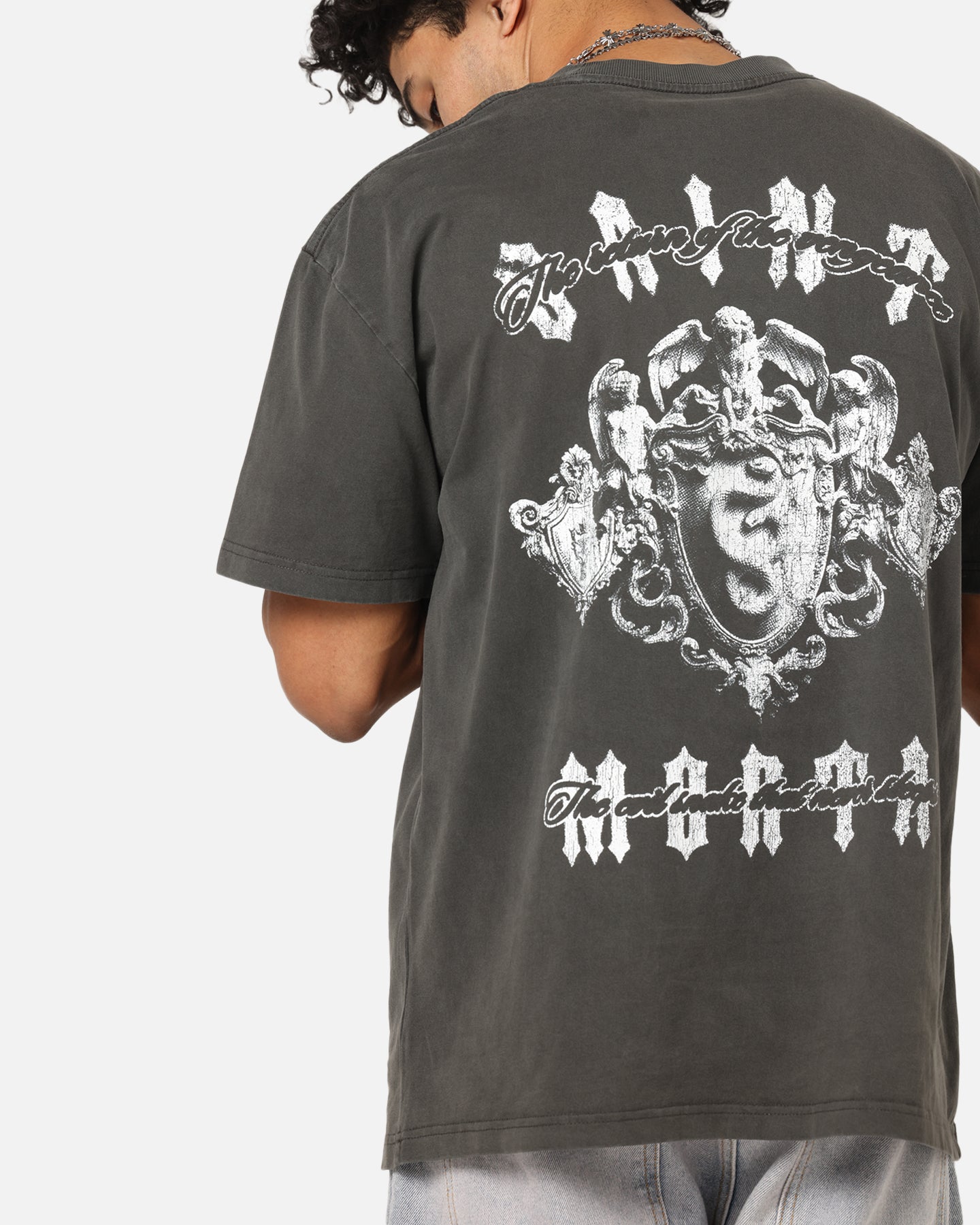 Saint Morta Sleepless Boxy T-Shirt Black Wash、mySite、zt4zffjzw