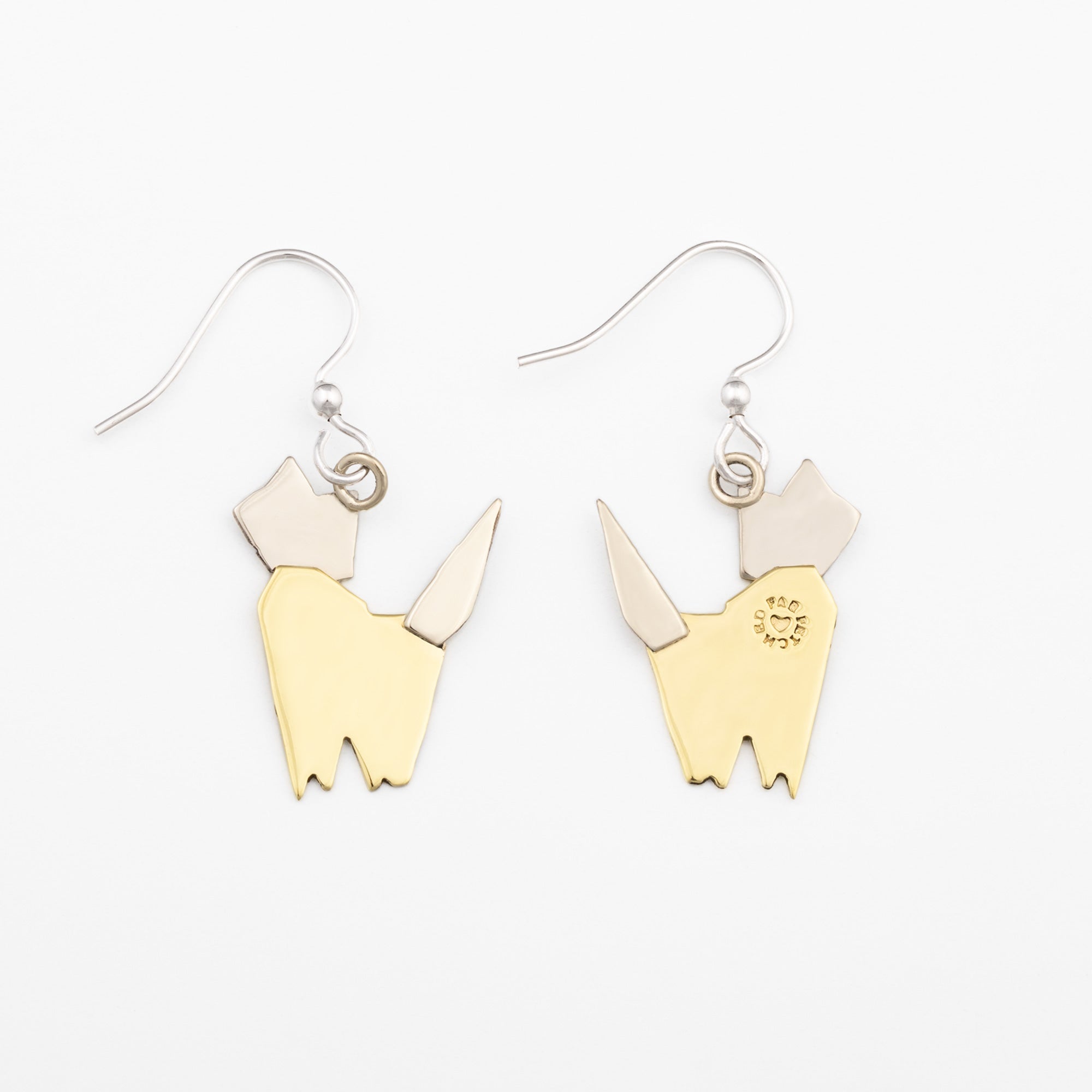 Origami Pet Earrings、mySite、camillekostekn