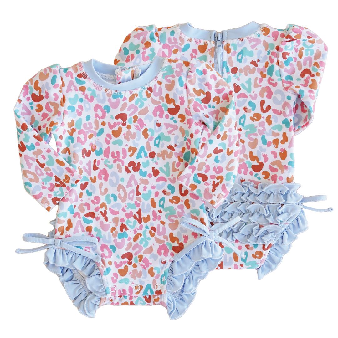  Long Sleeve Rash Guard With Ruffle Bottom | All Prints、mySite、layawaytickets