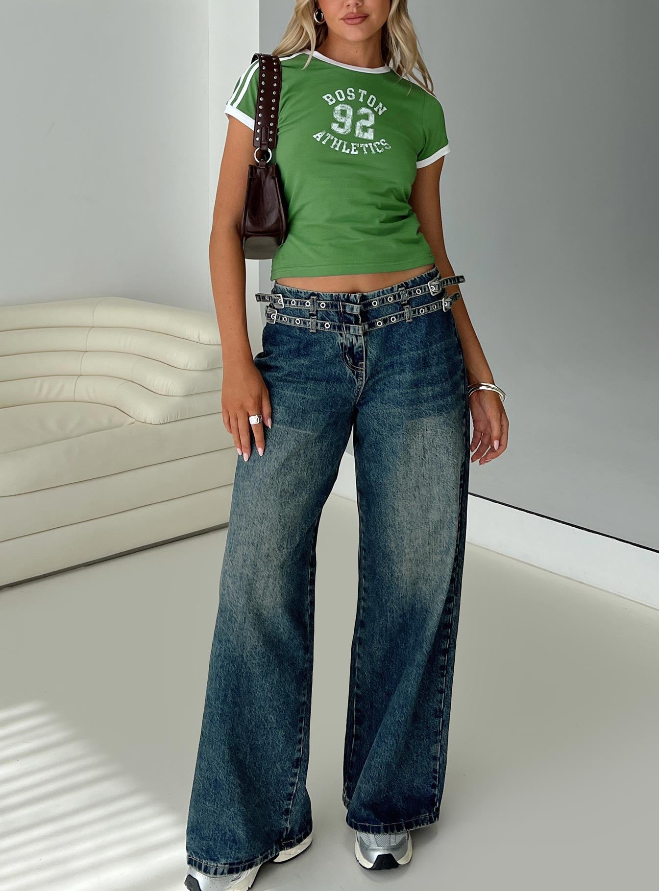 Baccarat Belted Denim Pant Dark Blue、mySite、solidvoid