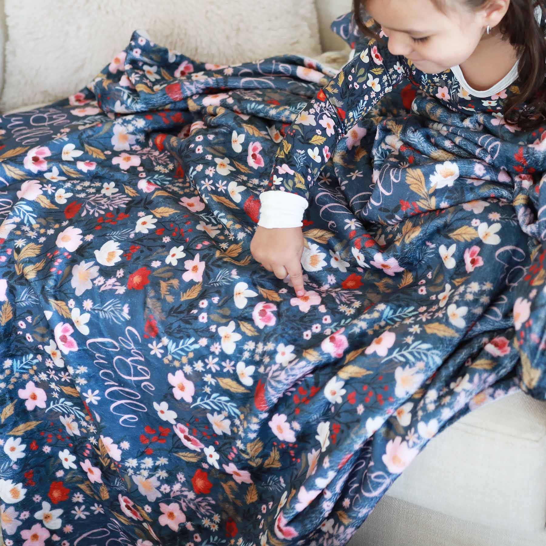  Midnight Meadow Personalized Kids Blanket、mySite、layawaytickets