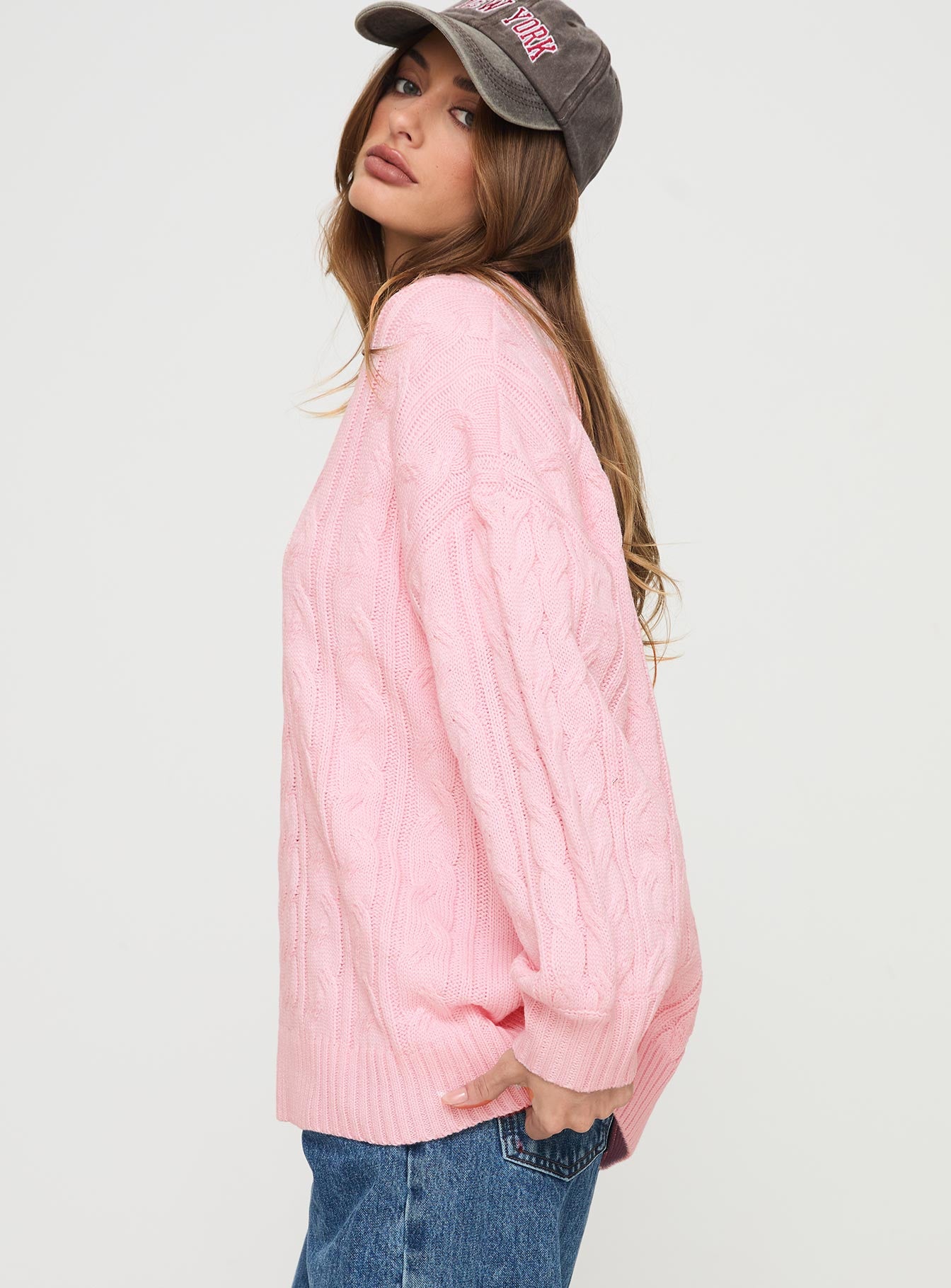 Moldova Knit Sweater Pink、mySite、solidvoid