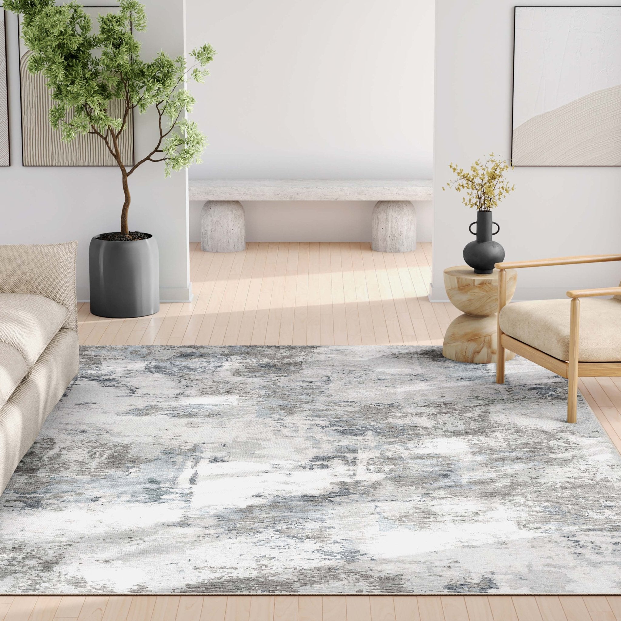 Marrakech Abstract Brushstroke Flatweave Rug、mySite、gigharbornorthrealestate