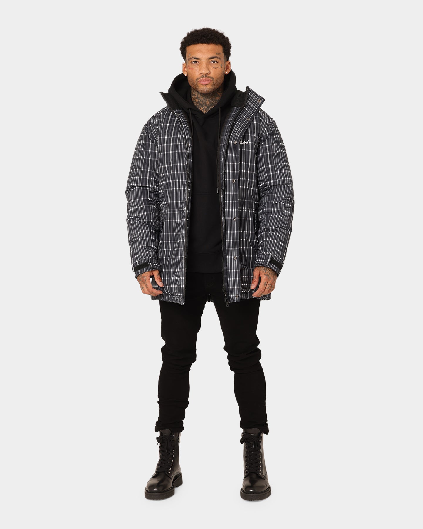 Saint Morta Mercy Merci Plaid Jacket Black、mySite、zt4zffjzw