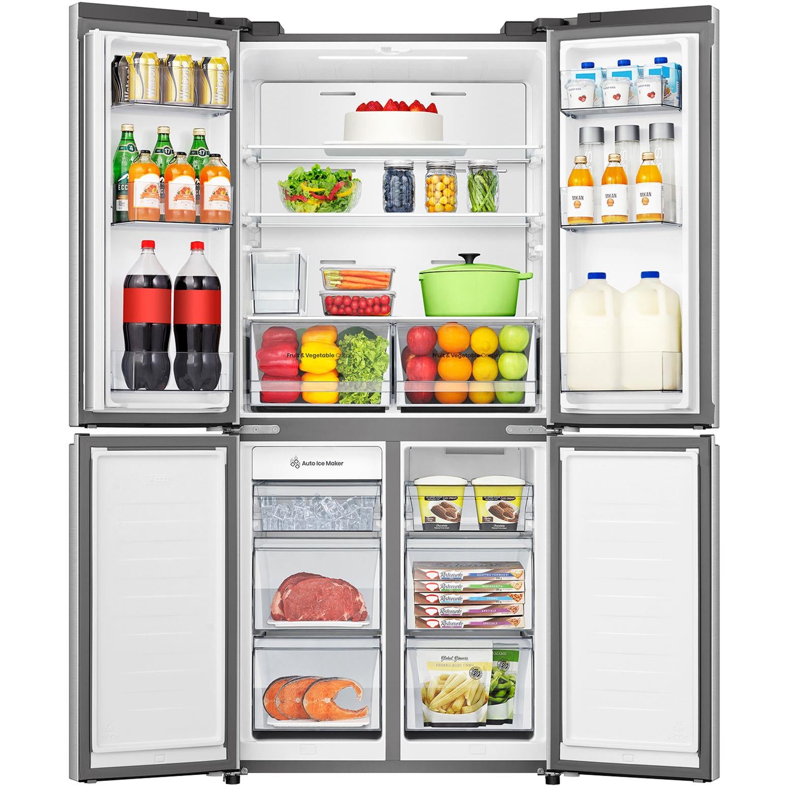 Hisense HRCD483TSW 483L PureFlat Slim French Door Fridge (Silver)、mySite、camillekostekn