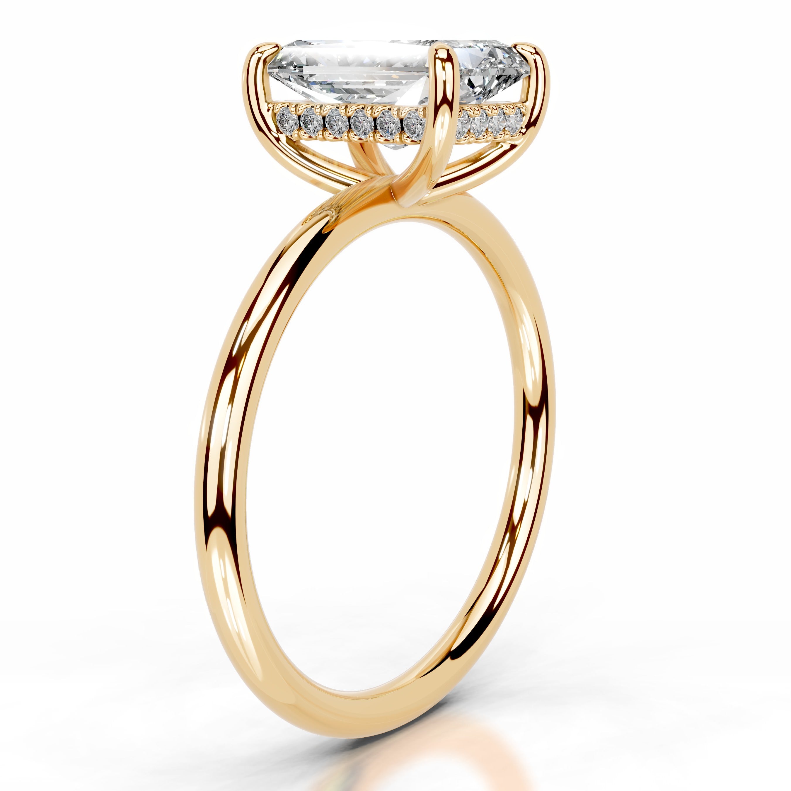 Willow Lab Grown Diamond Ring - 18K Yellow Gold、mySite、hinf8tx79