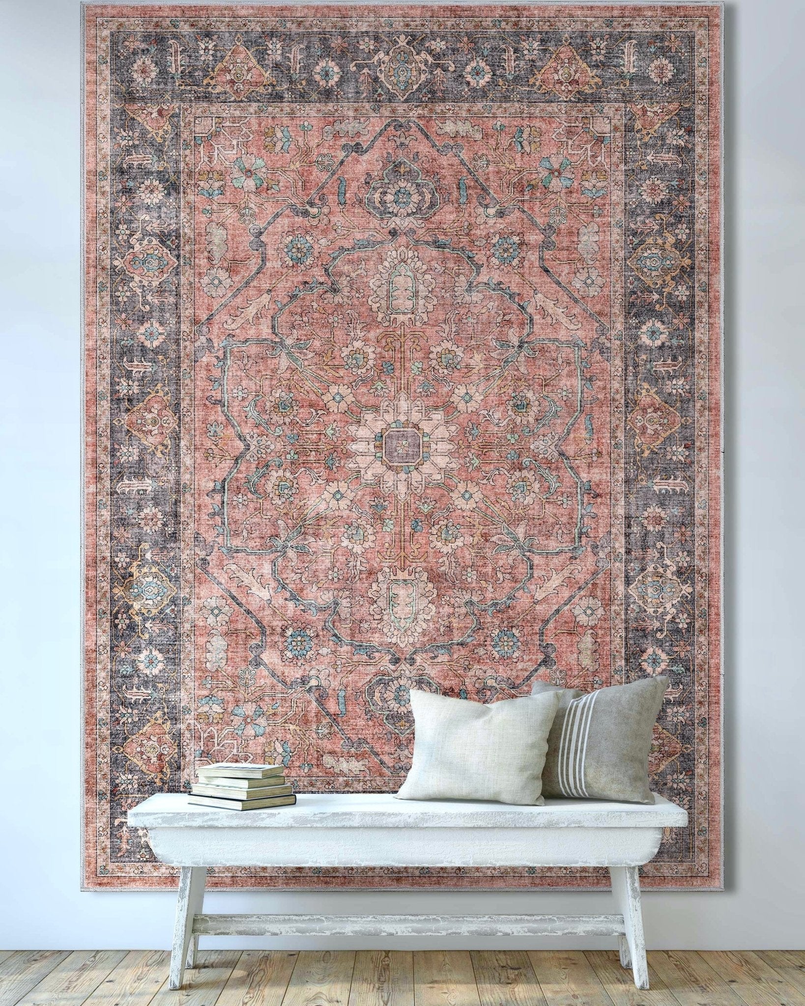 Antigua Vintage Persian Oriental Flat-Weave Rug、mySite、gigharbornorthrealestate