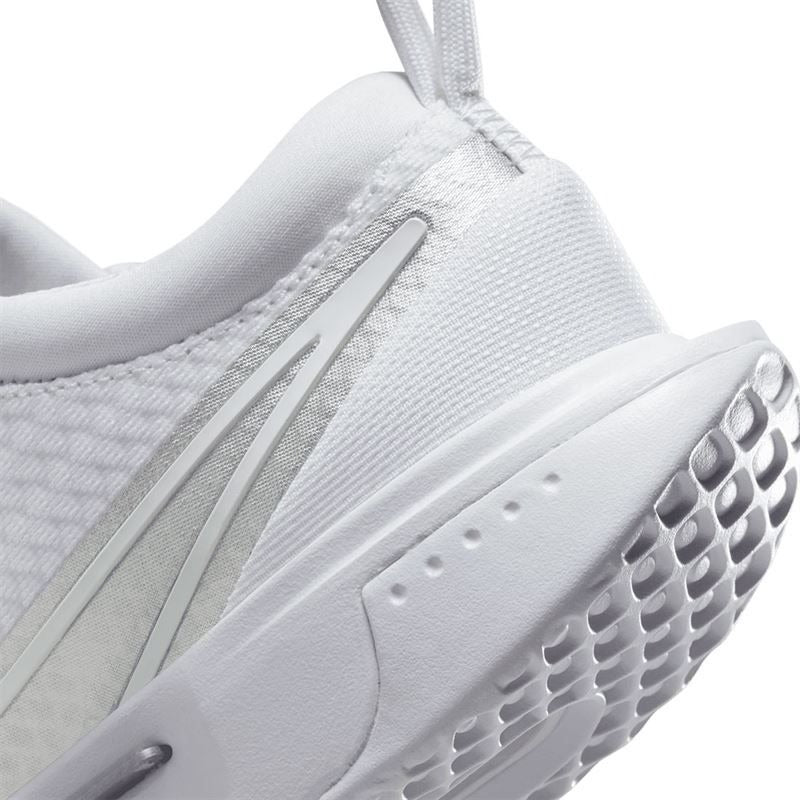Nike Court Zoom Pro Women's Tennis Shoe (White/Silver)