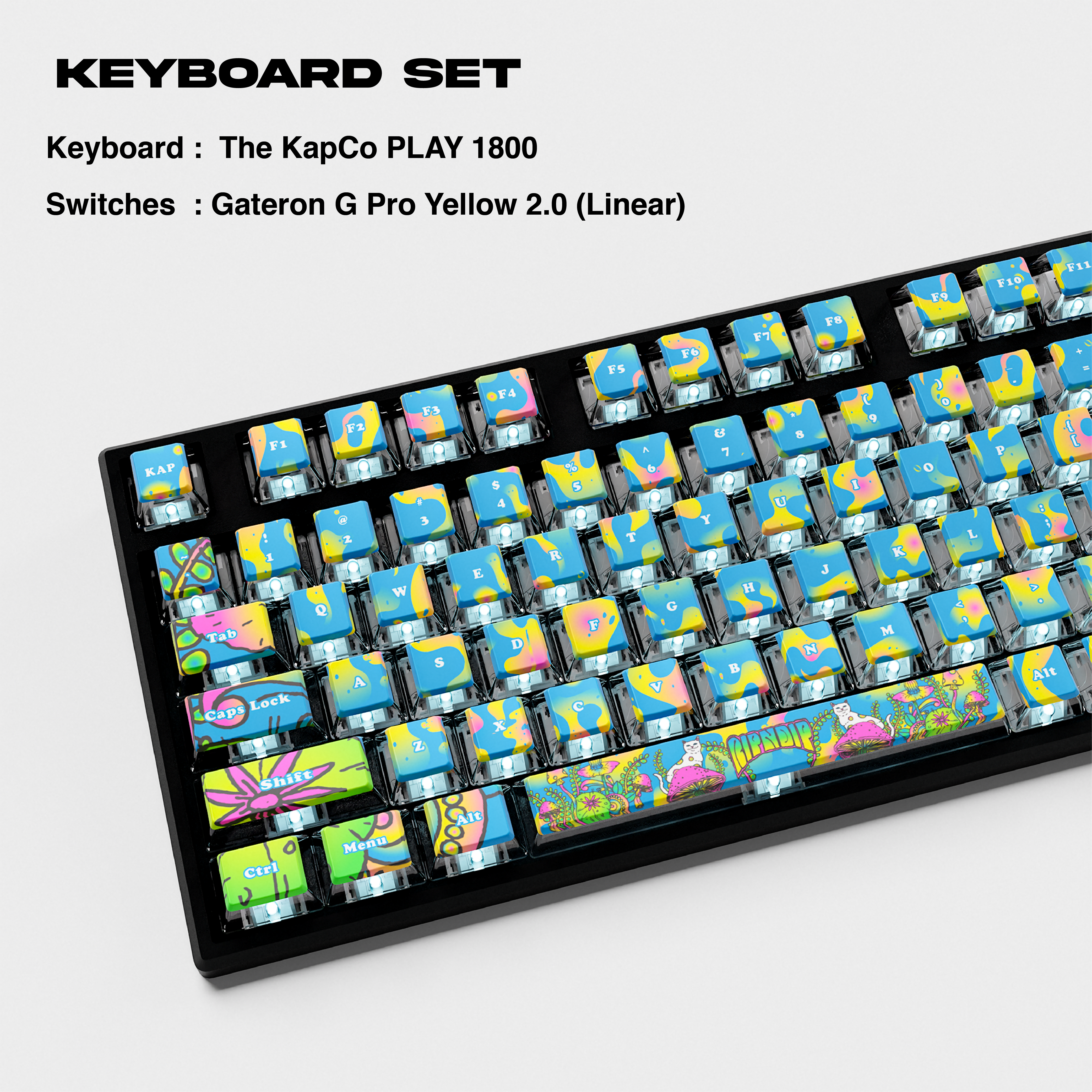  Psychedelic Keyboard Set (Asst)、mySite、merchandisen