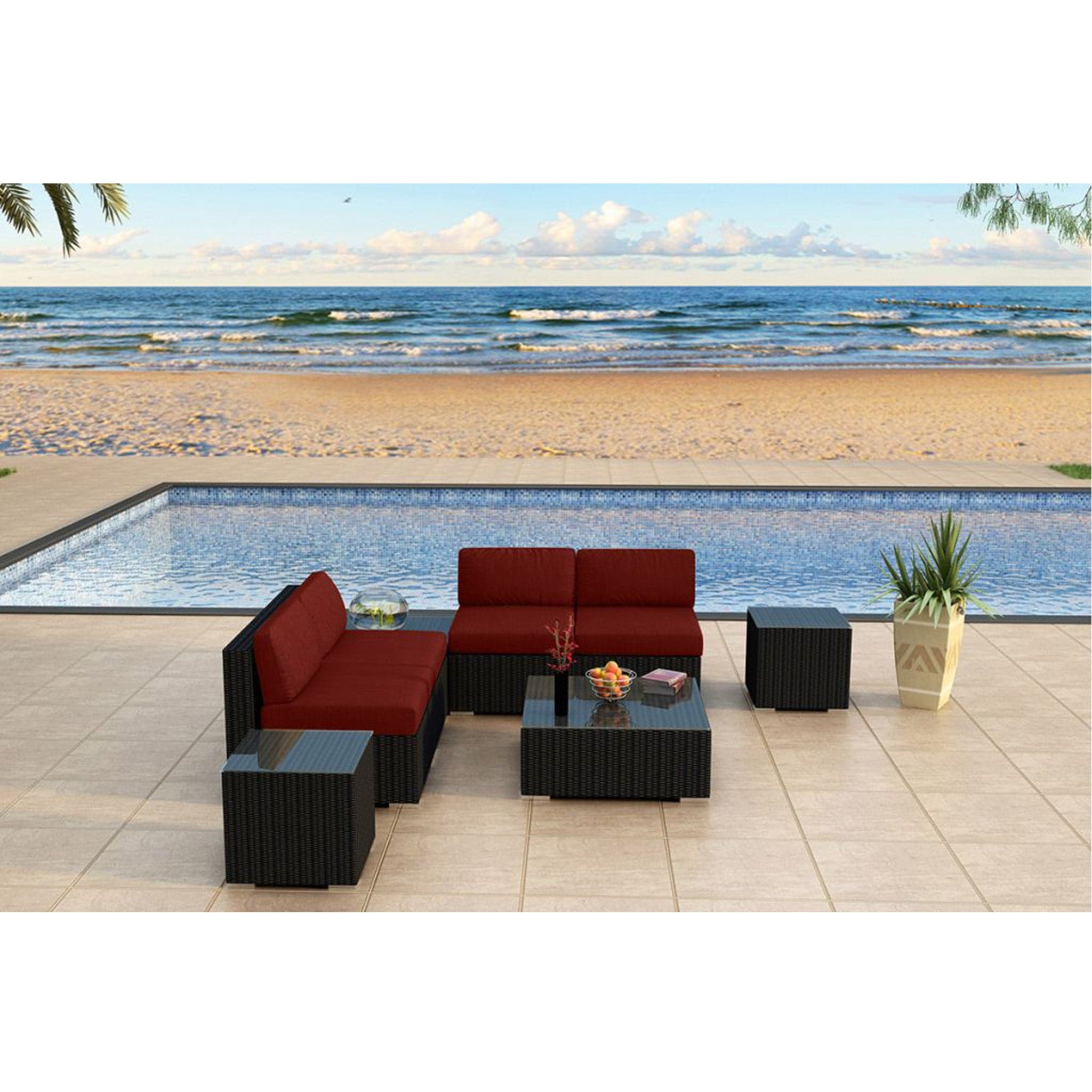Urbana 8 Piece 4-Seat Sectional Set、mySite、neckold