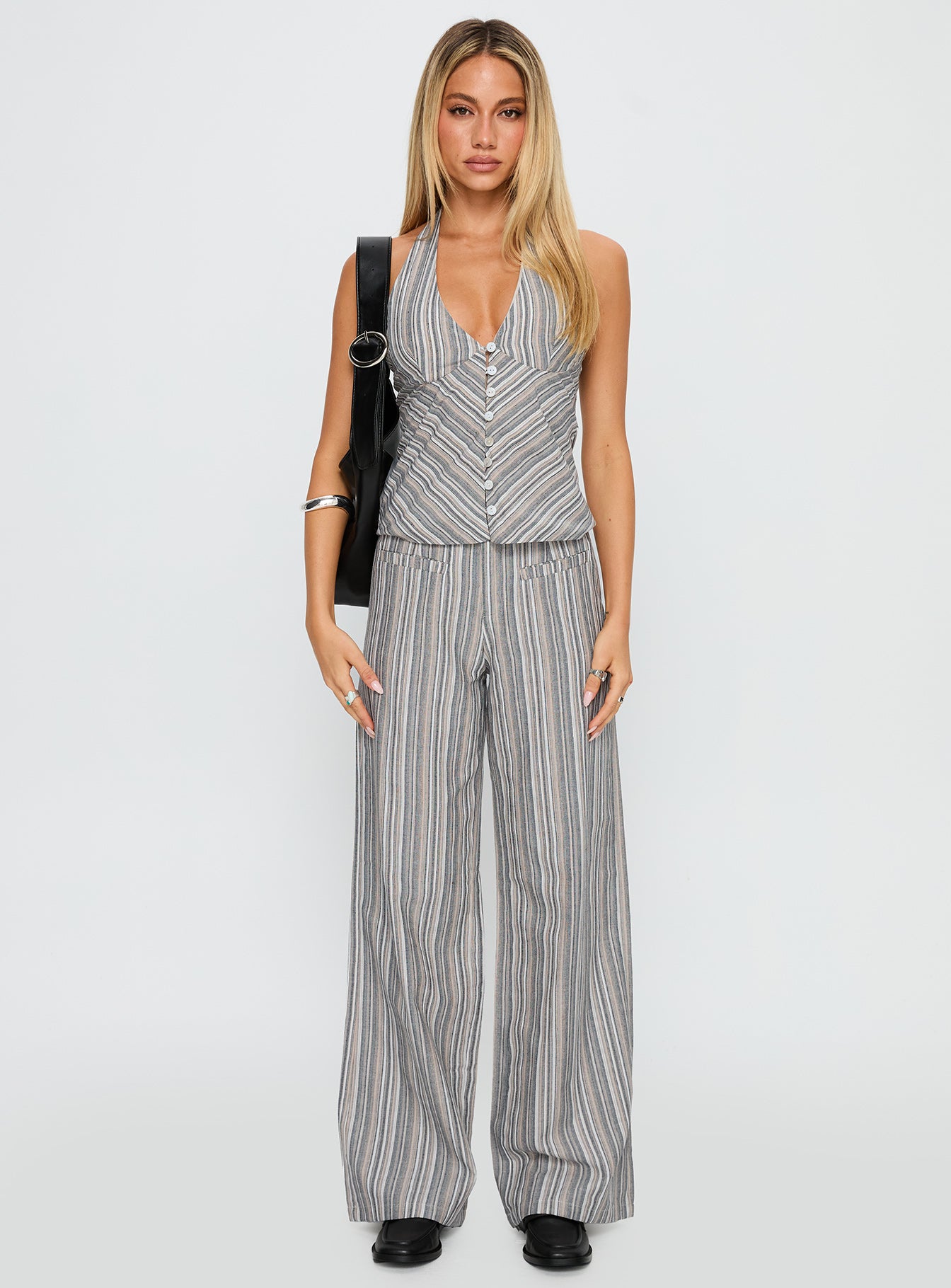 Lunelle Halter Top Multi Stripe、mySite、solidvoid