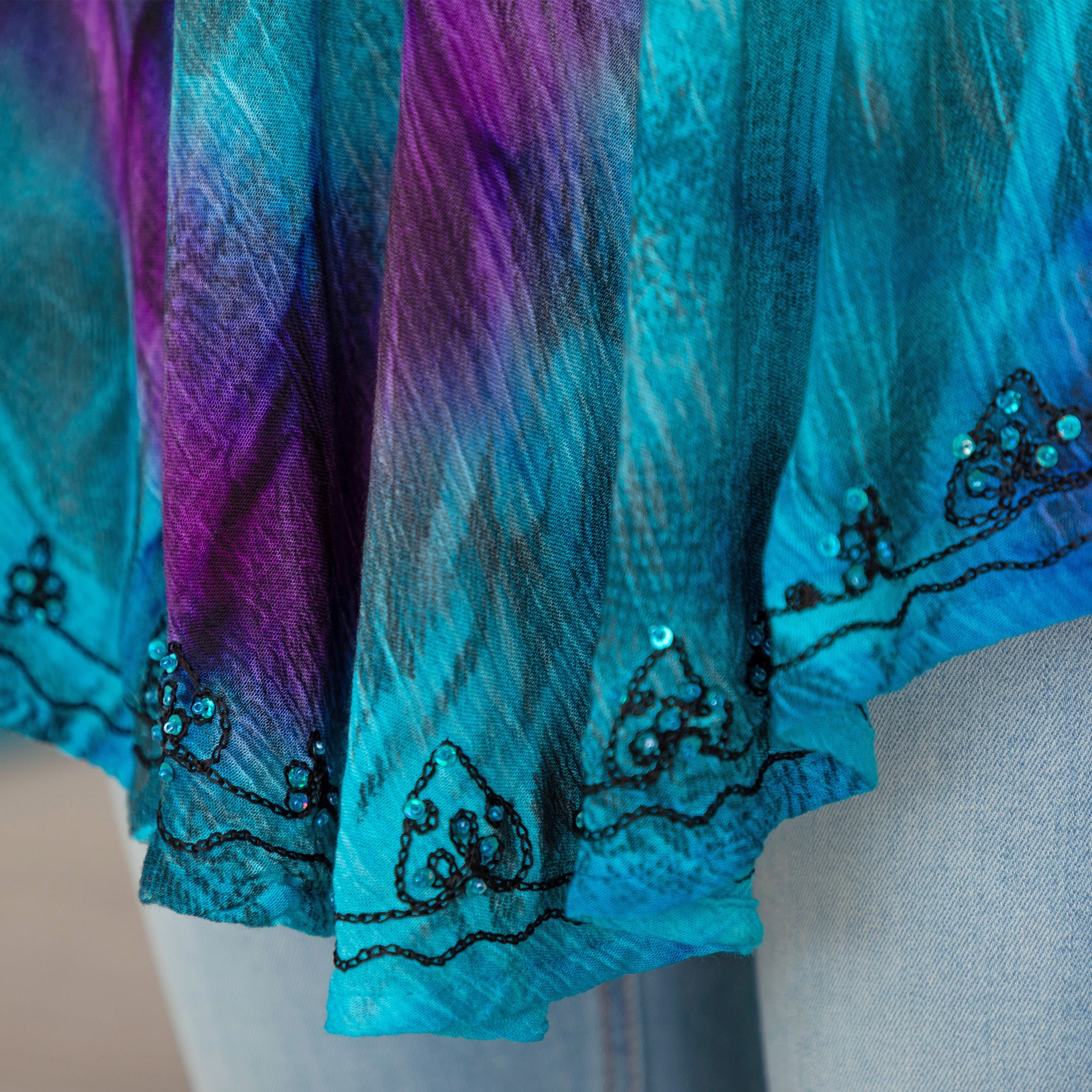 Swirls Awhirl Short Sleeve Tunic、mySite、camillekostekn