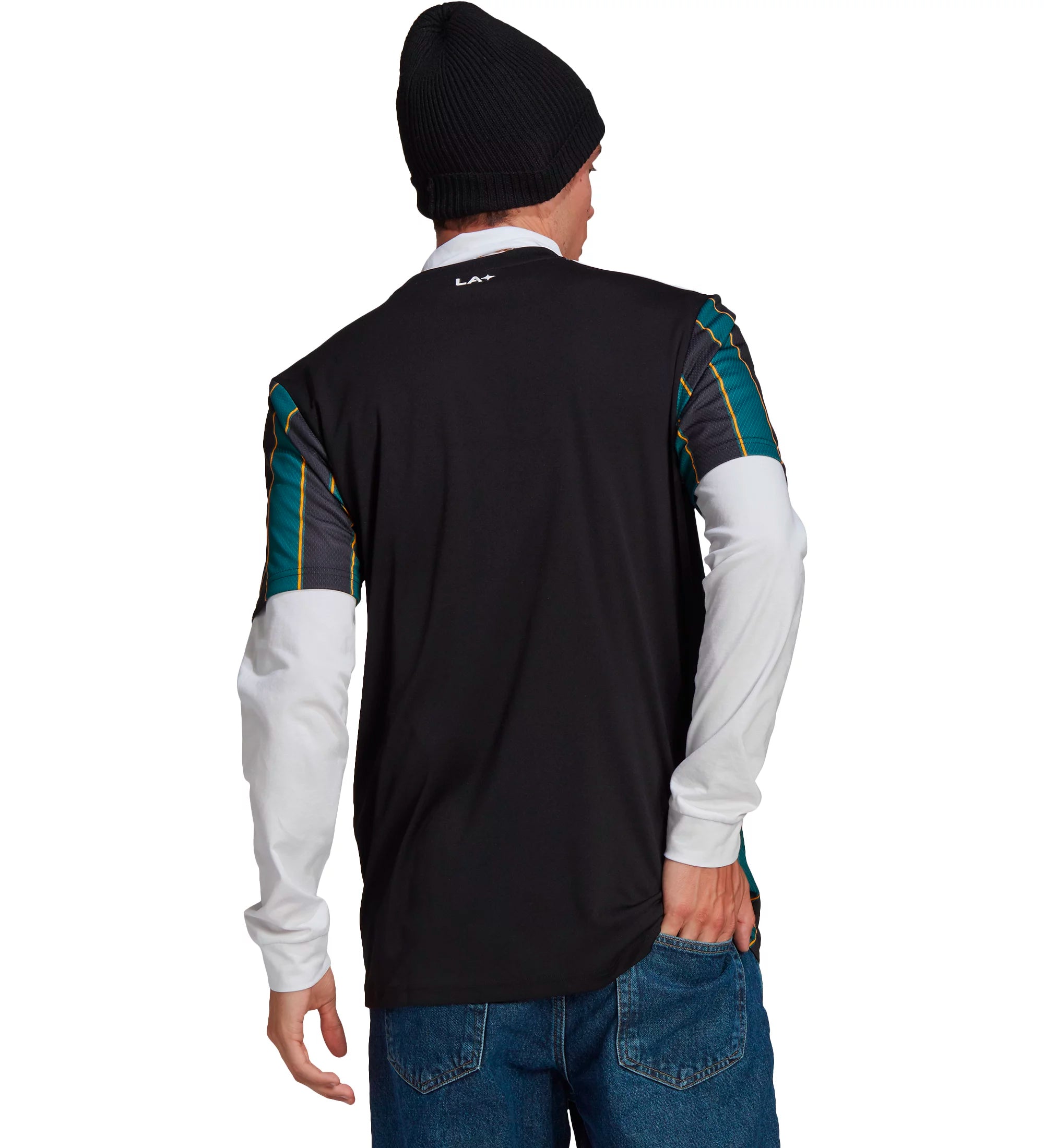 adidas Men's LA Galaxy 2021/22 Away Jersey Black/Tech Green、mySite、bottomscart