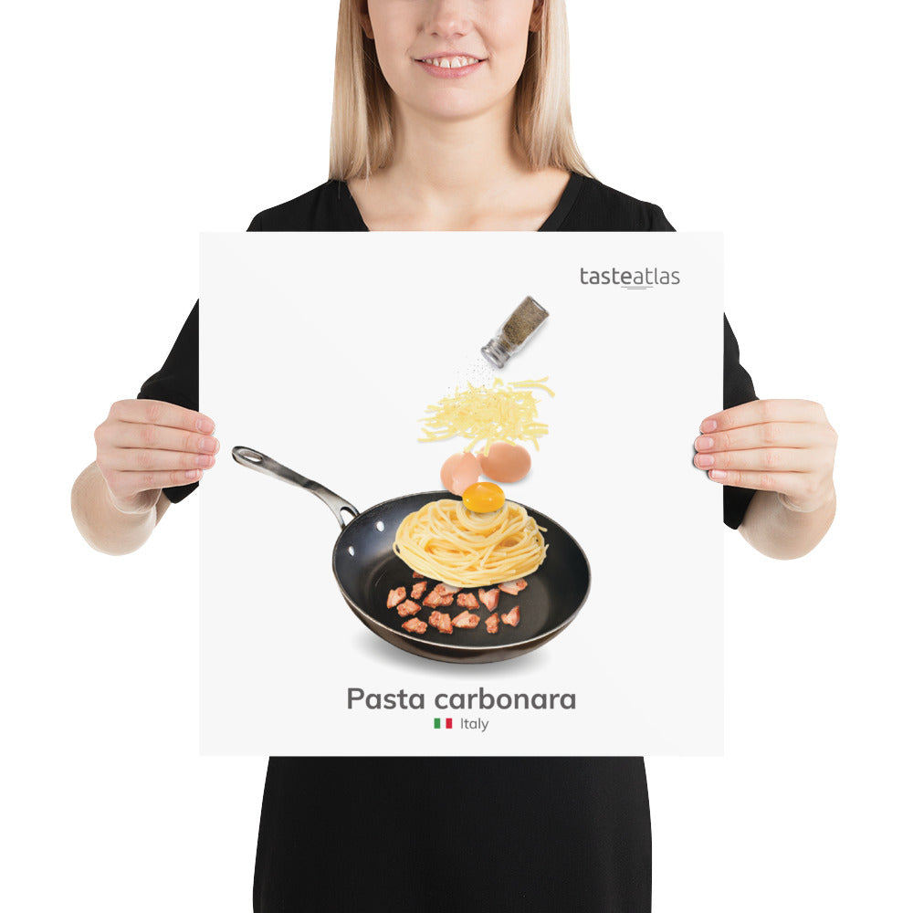 Pasta Carbonara Poster (in)、mySite、camillekostekn