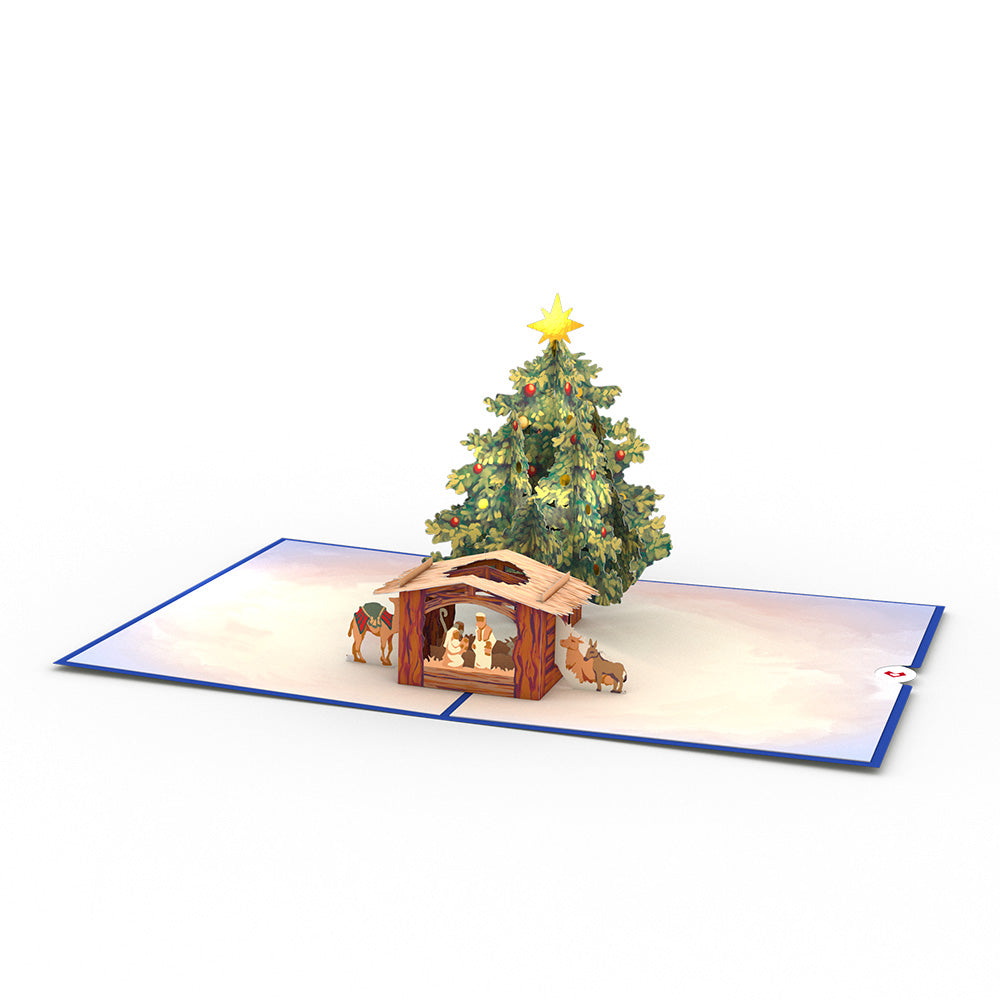 Nativity Christmas Tree Pop-Up Card、mySite、solidvoid