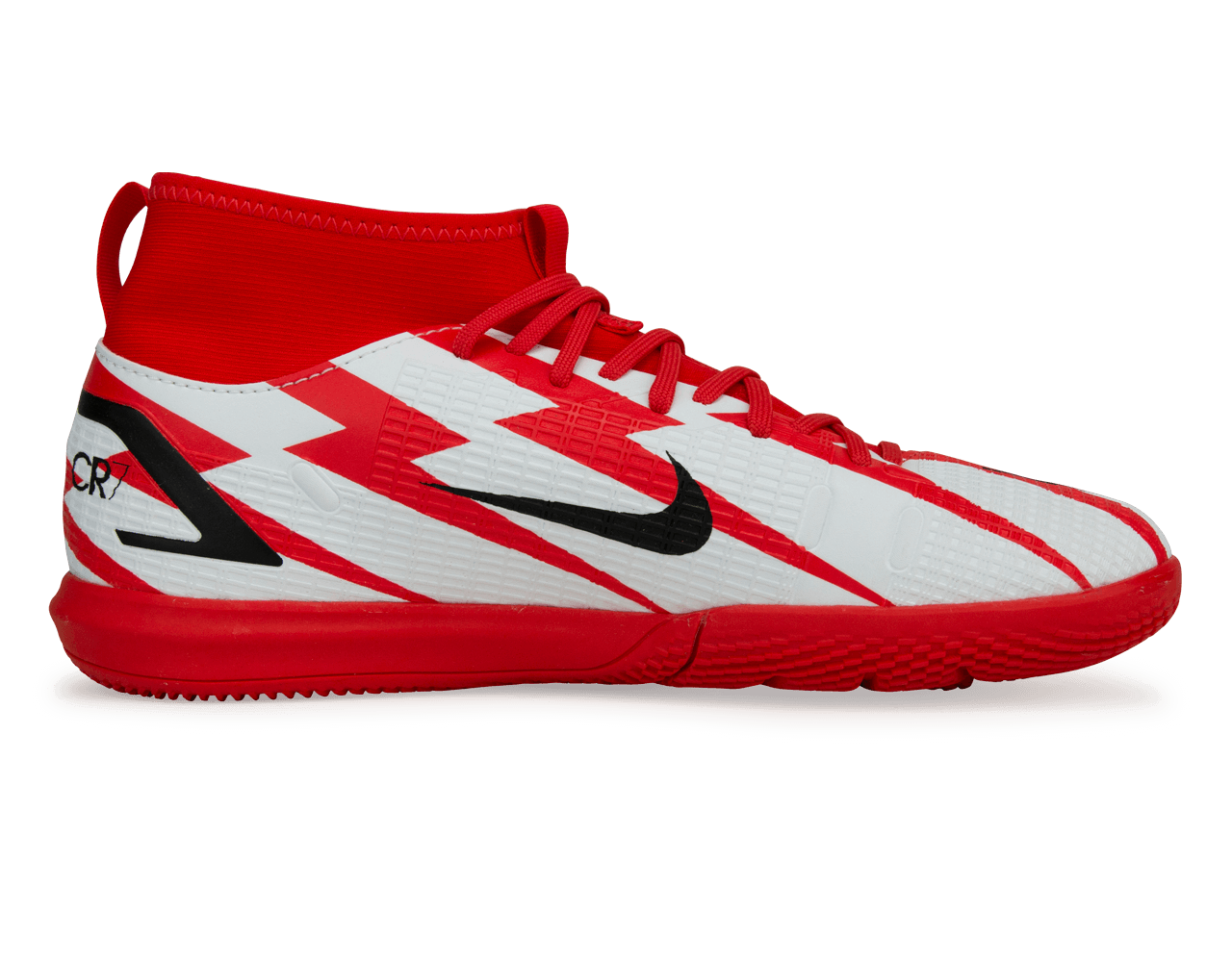 Nike Kids Mercurial Superfly 8 Academy CR7 IC Chile Red/White、mySite、noshort
