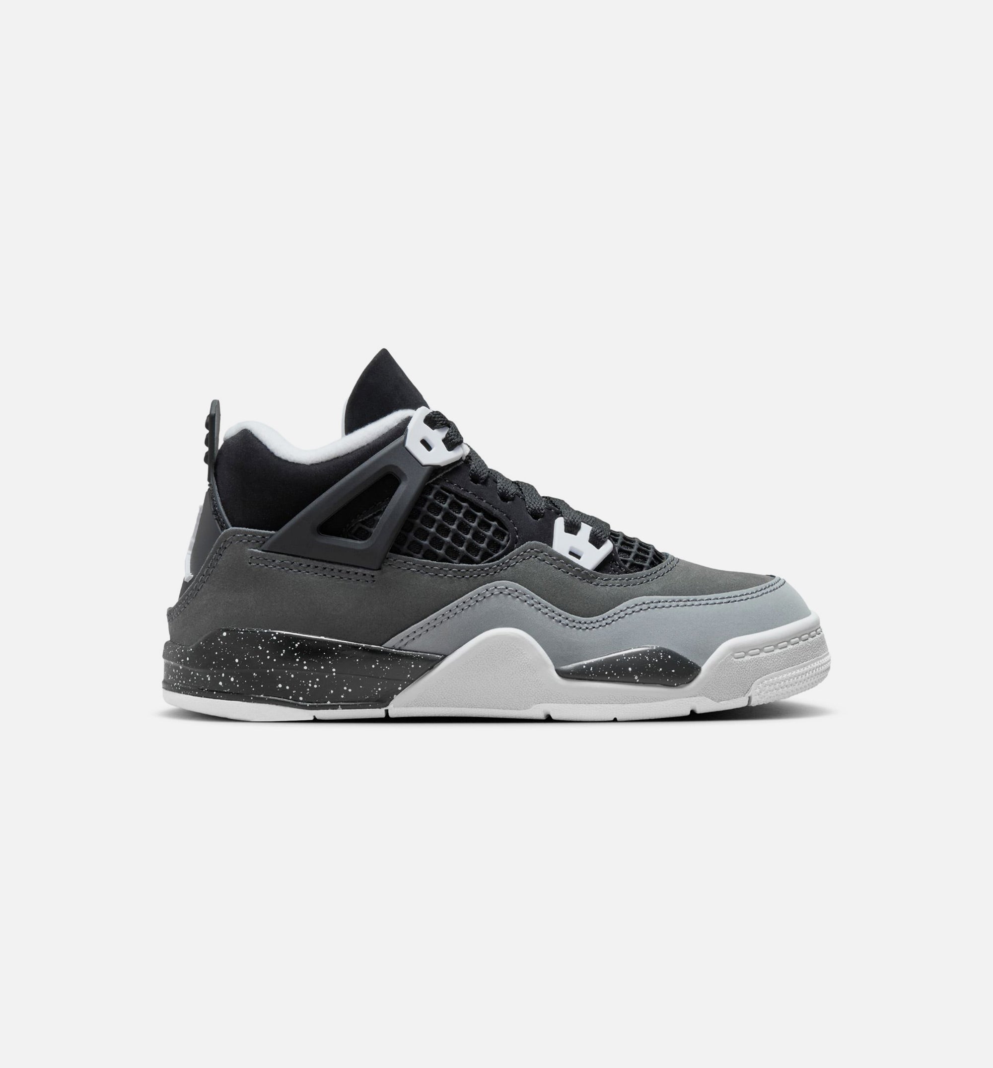 Air Jordan 4 Retro Fear Preschool Lifestyle Shoe - Black/White/Anthracite/Black/Pure Platinum、mySite、dreamappss