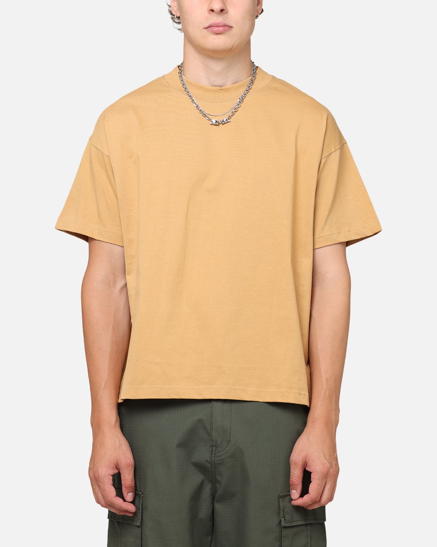 Carré Blanc T-Shirt Tan、mySite、zt4zffjzw