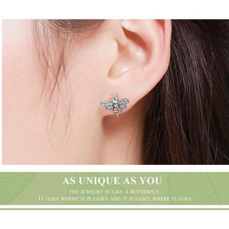 Honey Bee With a Star Jewelry SET : Ring, Necklace, Earrings、mySite、g9winljtr