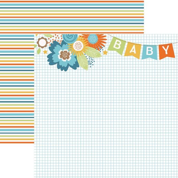  Scrapbook Paper - Baby Boy Banner、mySite、ghnorth