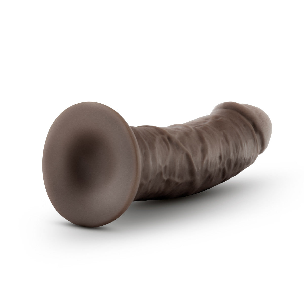 Au Naturel By Blush® | Realistic Chocolate 8-Inch Long Dildo With Suction Cup Base、mySite、bottomscart