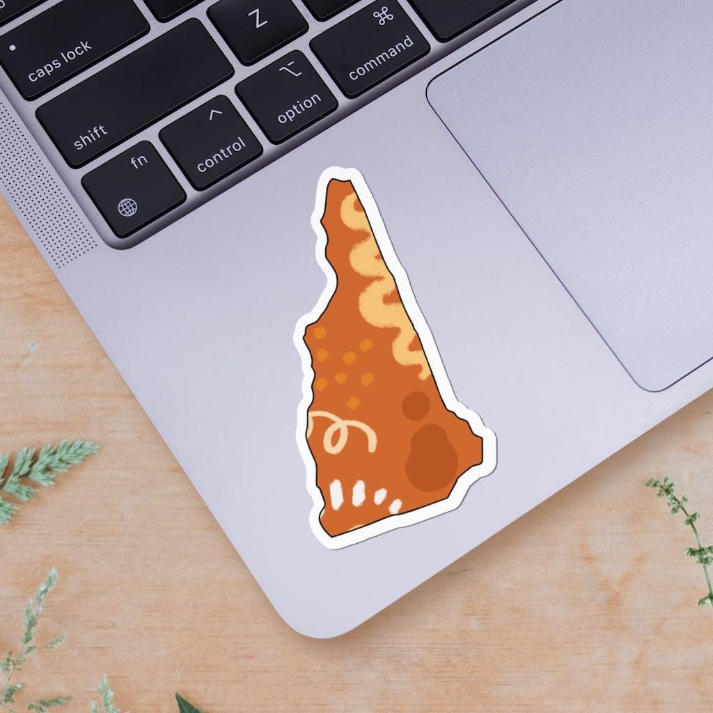  New Hampshire Orange Abstract Sticker、mySite、elrpsem3k