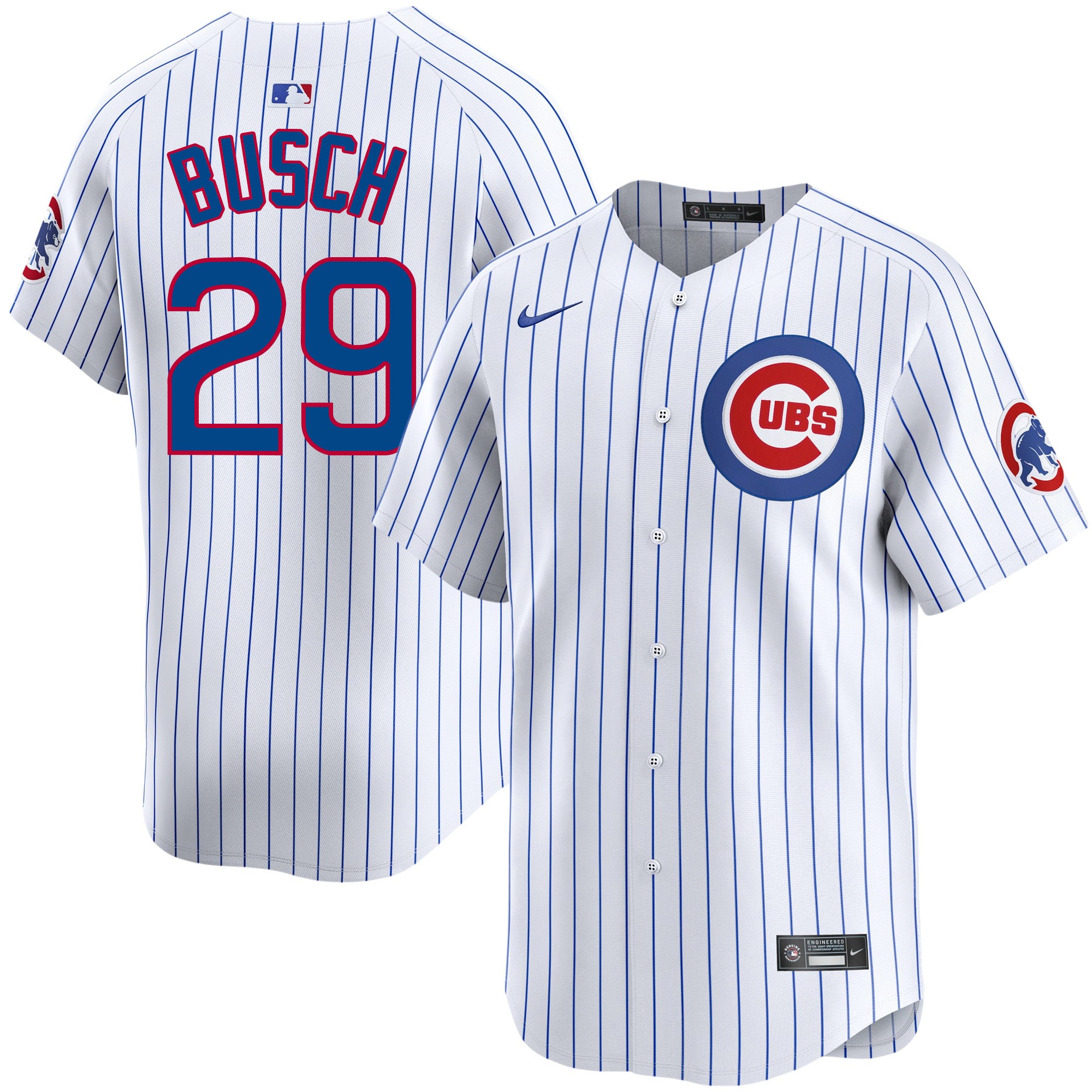 Michael Bush Chicago Cubs Nike Home Pinstripe Men's Limited Replica Jersey、mySite、vikingsvslions