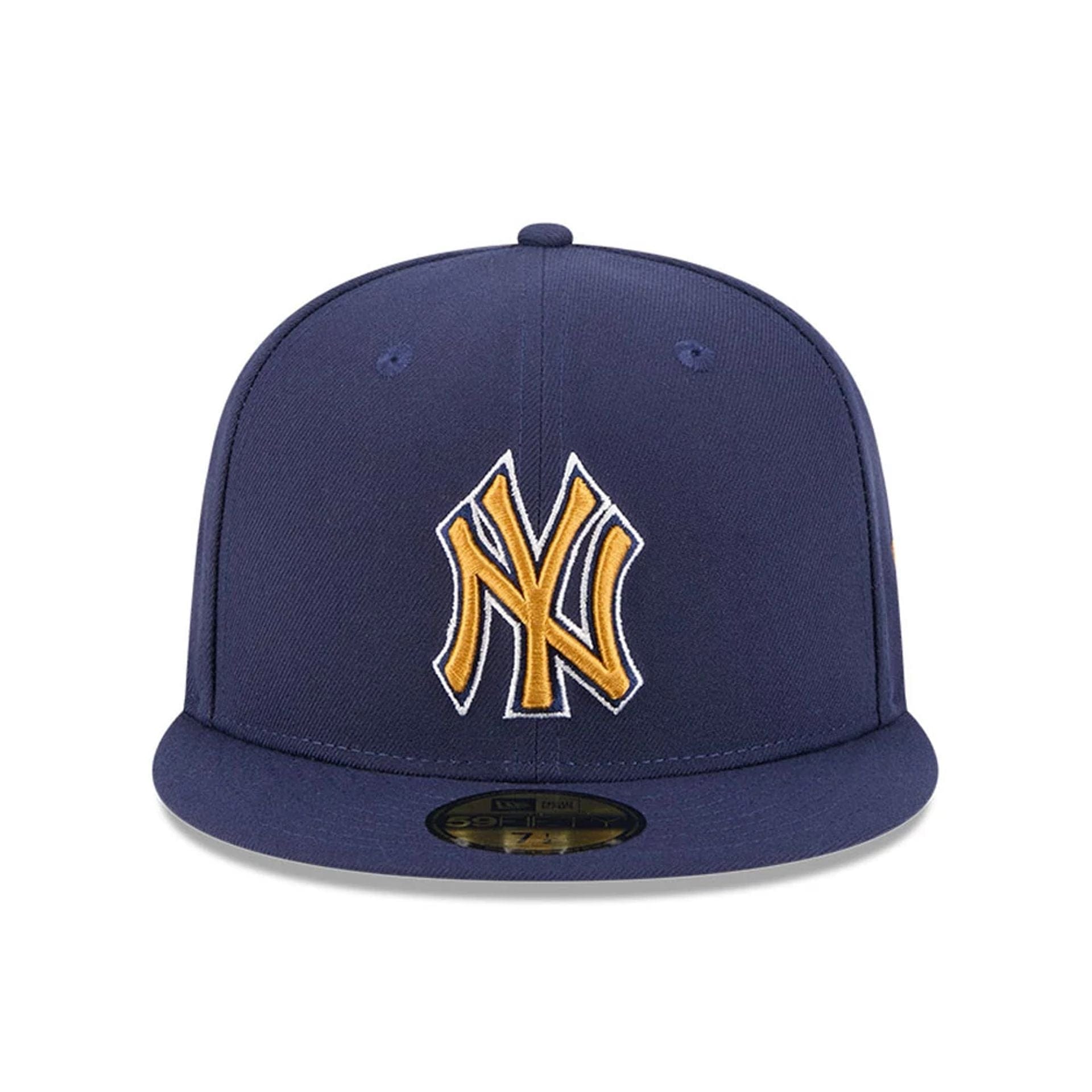 New York Yankees MLB Pattern Undervisor Dark Blue 59FIFTY Fitted Cap、mySite、vikingsvslions