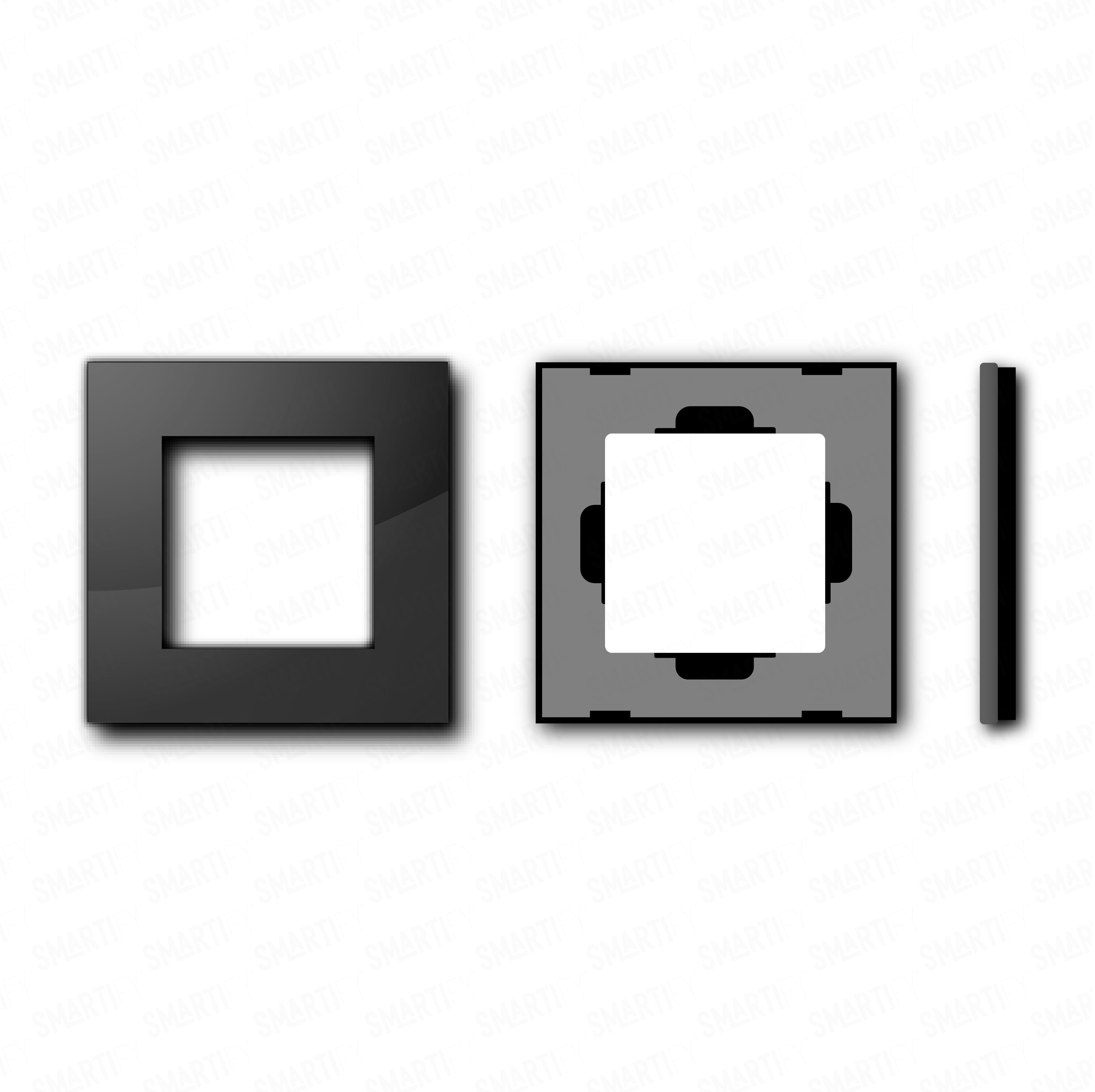 Smartify vPRO Moldura Simples Preto - SYPE100PR、mySite、fannypackpong