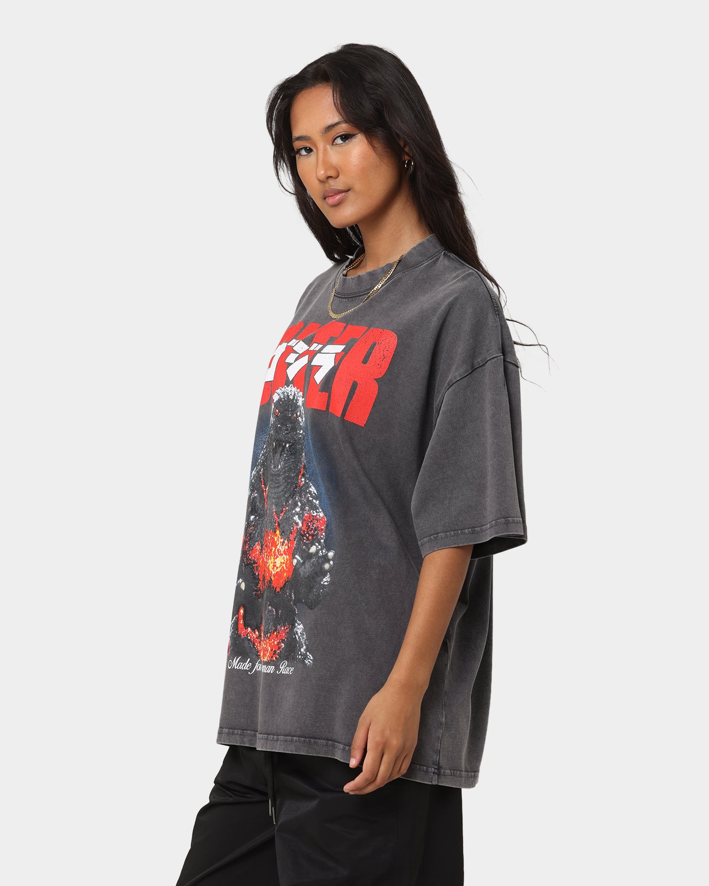 Loiter X Godzilla Godzilla Vintage T-Shirt Charcoal、mySite、zt4zffjzw