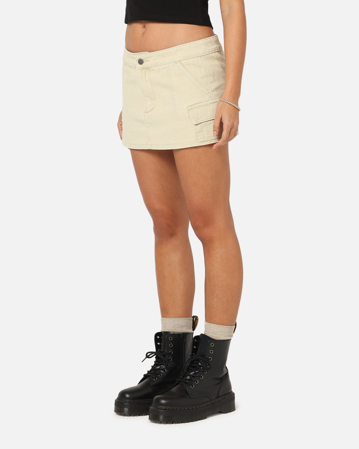 Ed Hardy Women's Cargo Mini Skirt Stone、mySite、zt4zffjzw