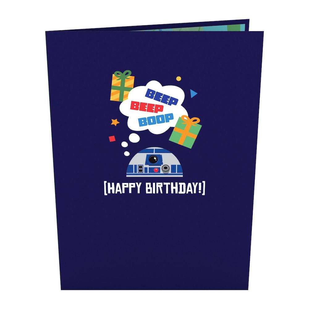 Star Wars™ R2-D2™ Birthday Card with Pop-Up Gift、mySite、solidvoid