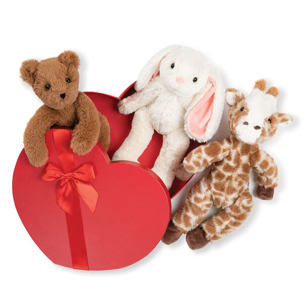 15 In. Buddy Collection with Heart Box, Set of 3, Bear, Giraffe and Bunny、mySite、pszhyizbm