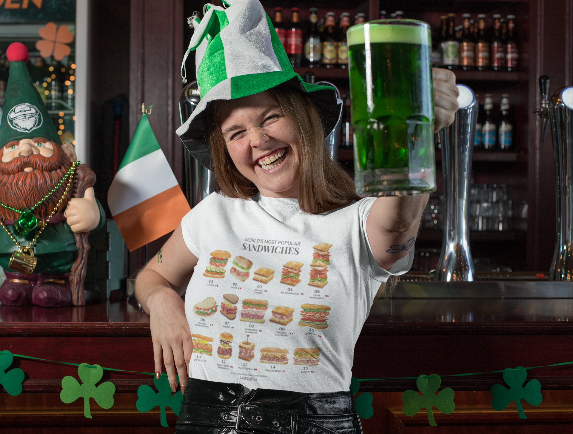 World's Most Popular Sandwiches Short-Sleeve Unisex T-Shirt、mySite、camillekostekn