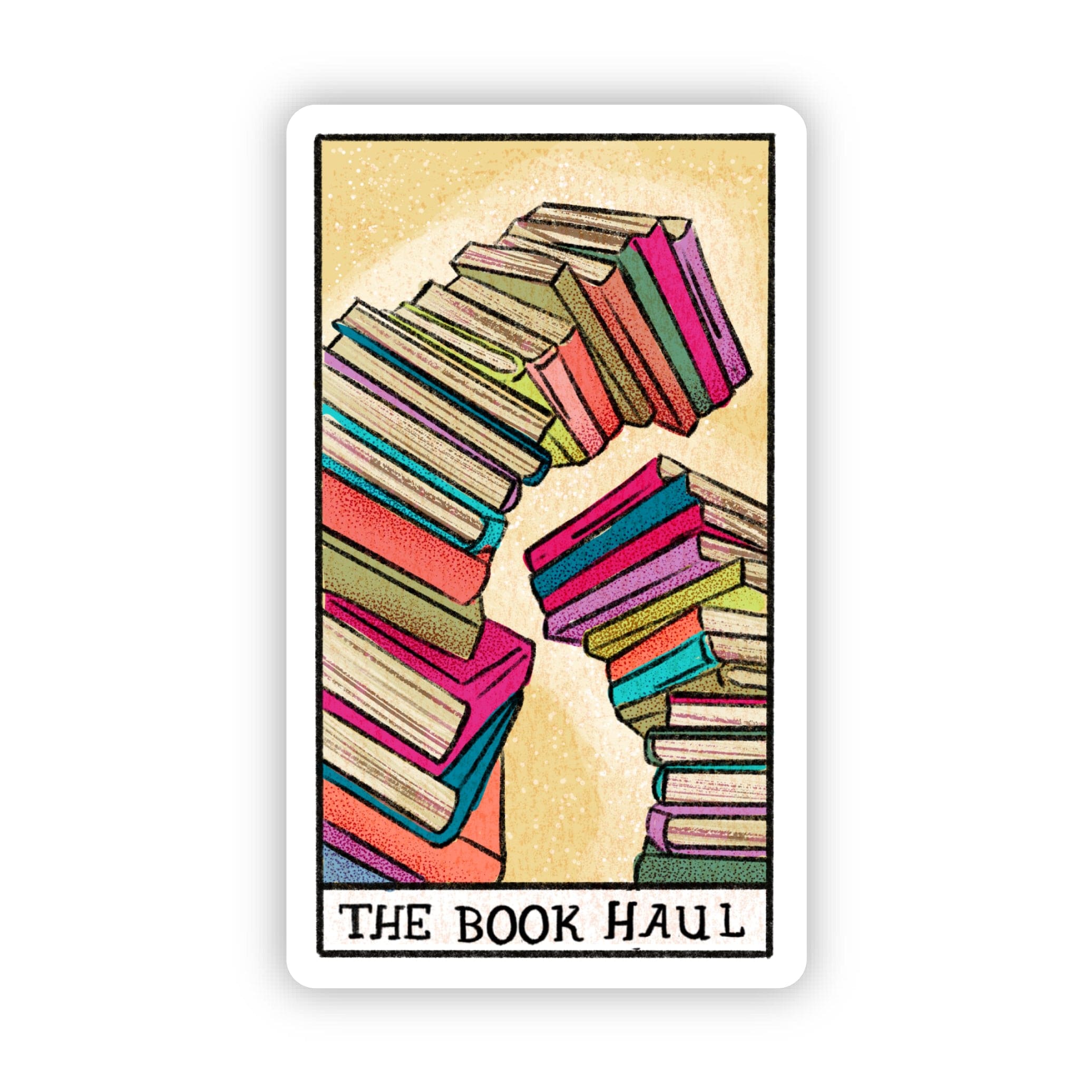  The Book Haul Book Tarot Card Sticker、mySite、ghnorth