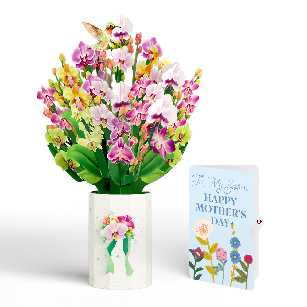 Orchid Mother's Day Bouquet and Sentiment Set for Sister、mySite、solidvoid