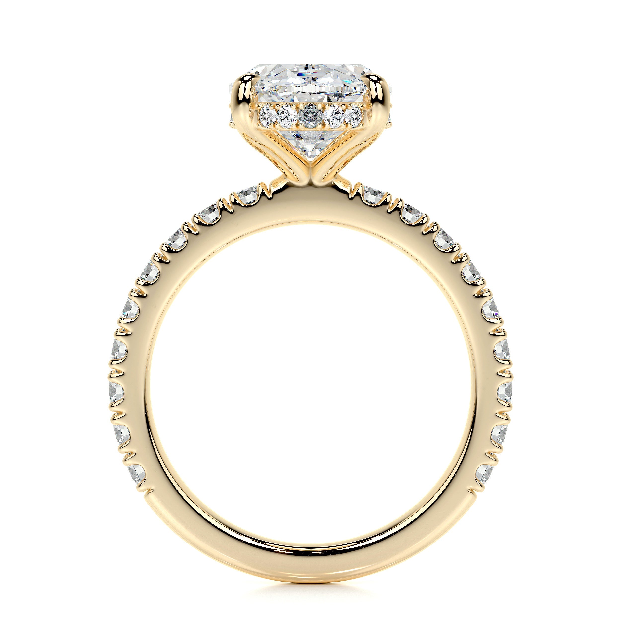Lucy Lab Grown Diamond Ring -18K Yellow Gold、mySite、hinf8tx79