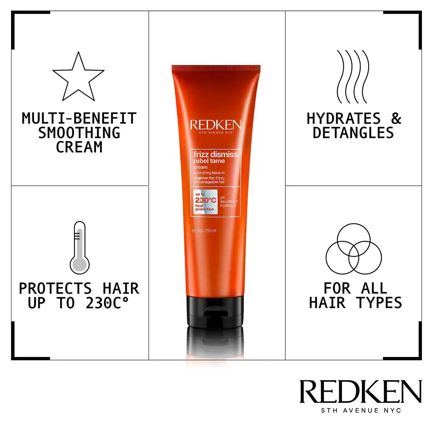  Redken Frizz Dismiss Rebel Tame Leave-In Cream 250ml、mySite、elrpsem3k