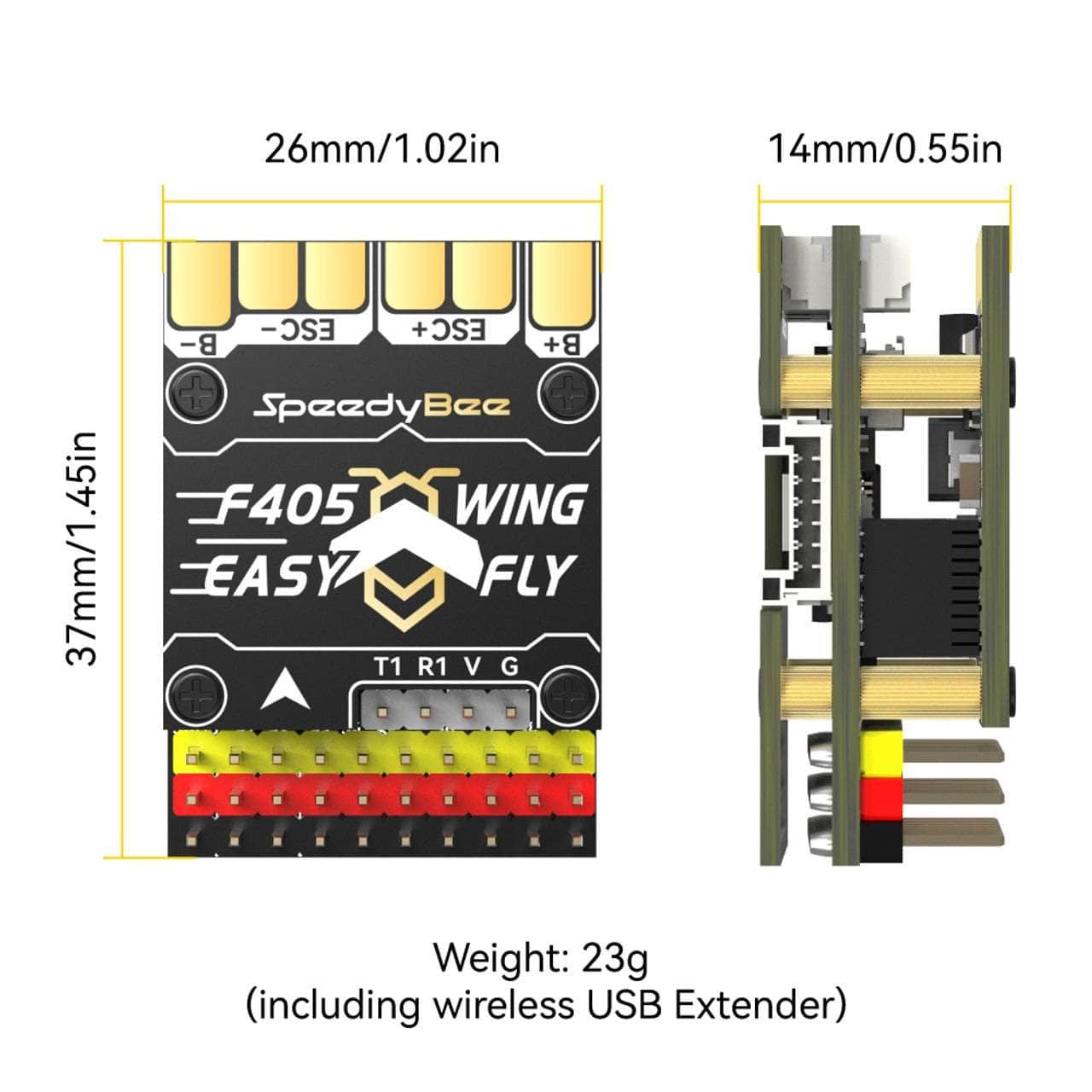  SpeedyBee F405 WING APP Mini 2-6S Fixed Wing Flight Controller、mySite、merchandisen