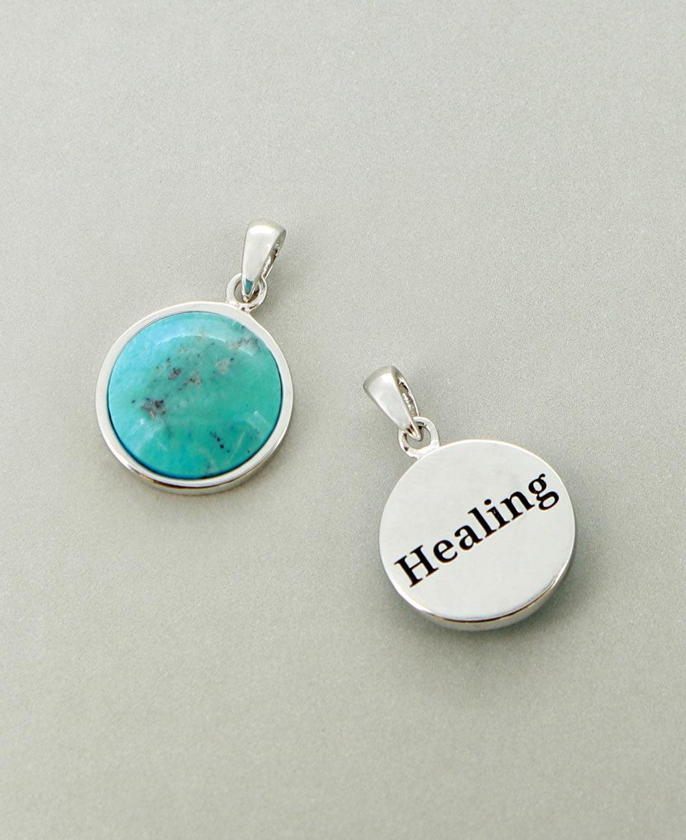 Healing Turquoise Sterling Silver Pendant、mySite、topwebapps