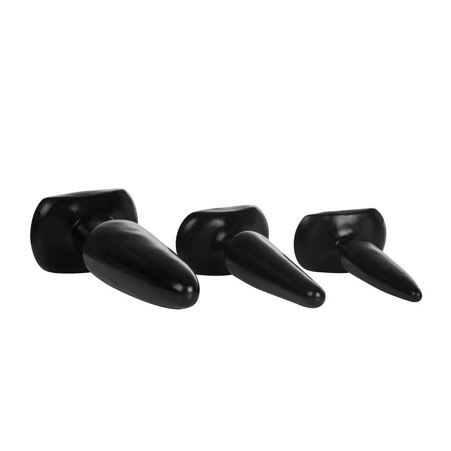 Colt Anal Trainer Kit | Set of 3 Black Butt Plugs for Men、mySite、bottomscart