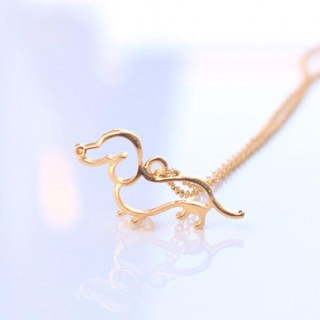 Dachshund Fashion Necklaces in silver or gold plated! SO CUTE!、mySite、g9winljtr