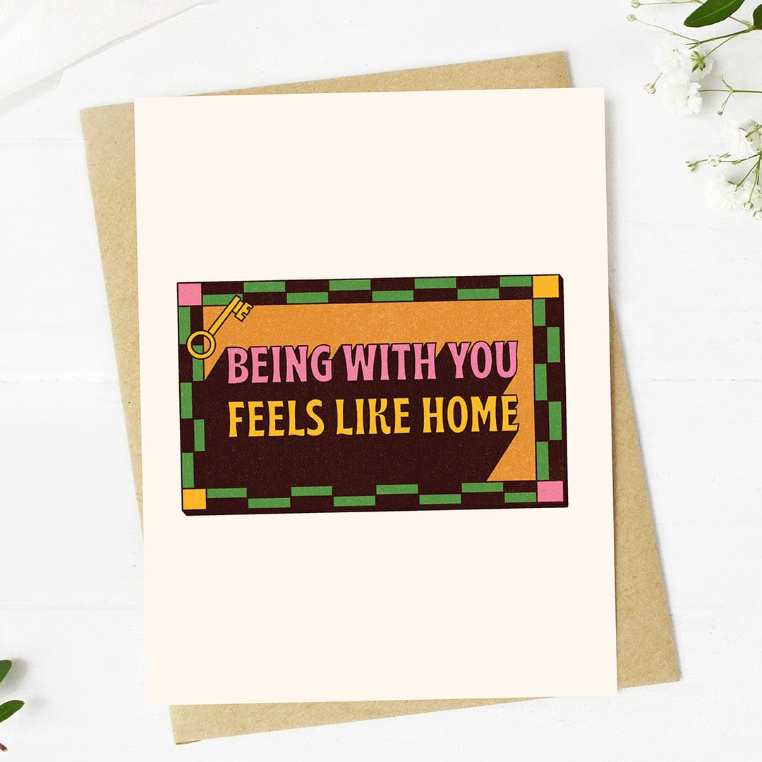  Being with you feels like home Valentine's Day Card、mySite、elrpsem3k