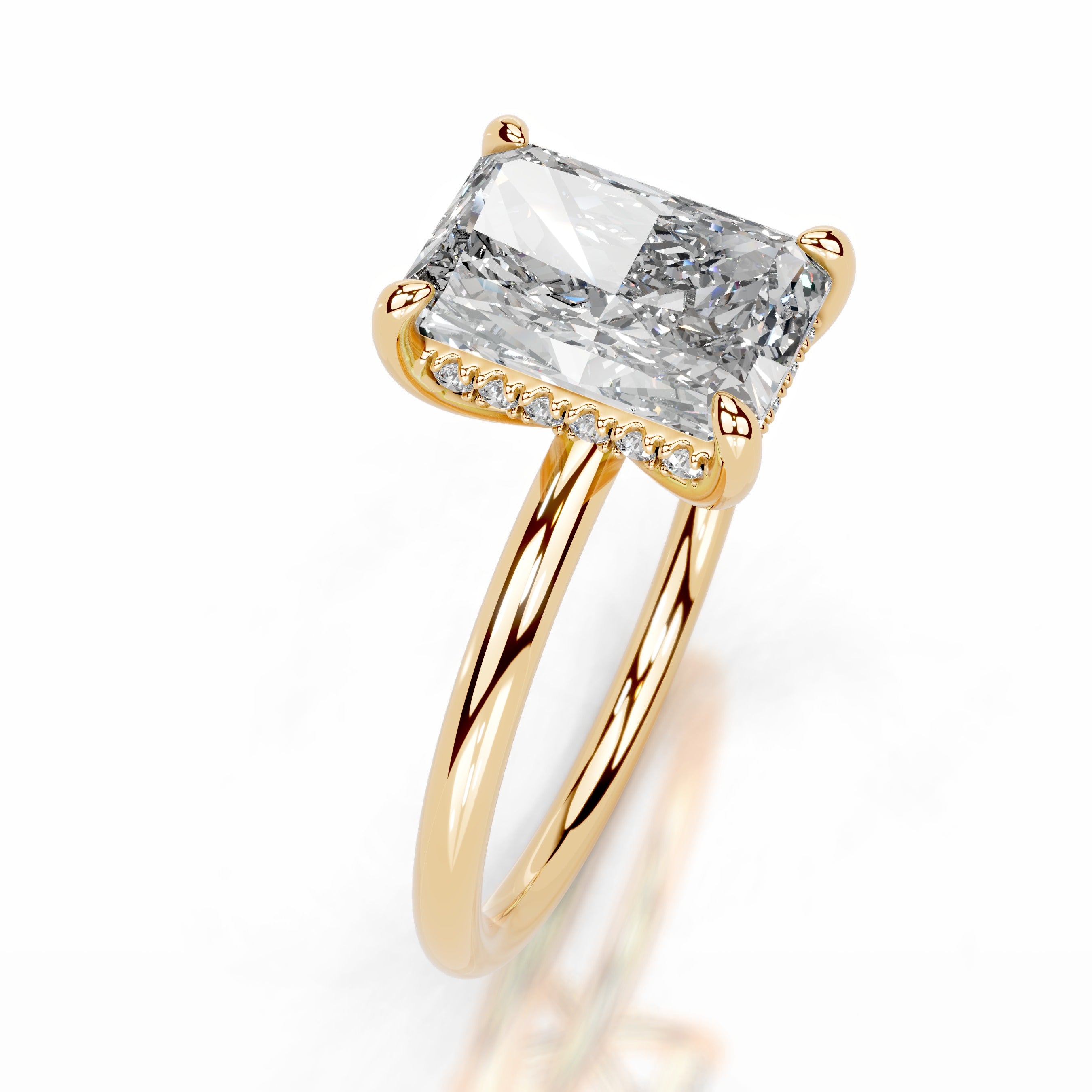 Willow Lab Grown Diamond Ring - 18K Yellow Gold、mySite、hinf8tx79