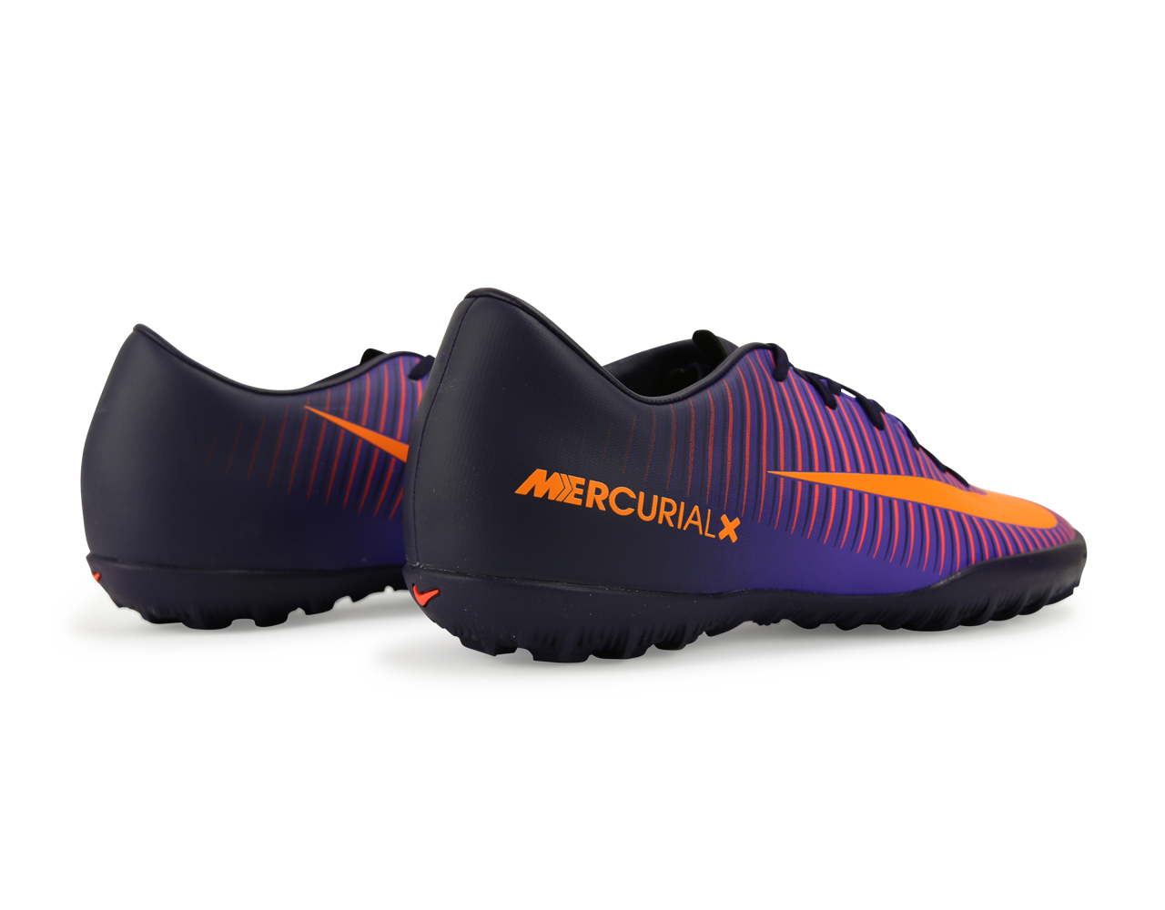 Nike Men's MercurialX Victory VI Turf Soccer Shoes Purple Dynasty/Bright Citrus/Hyper Grape、mySite、noshort