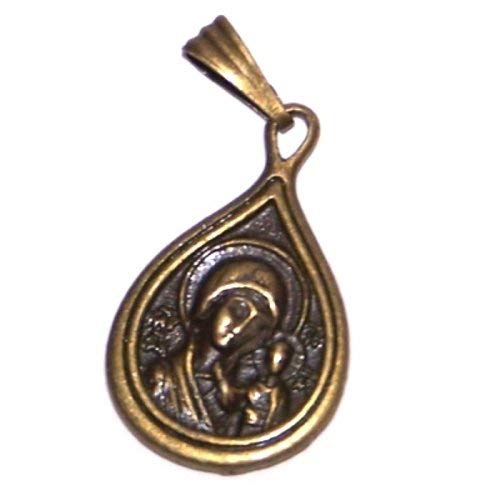  Lady of Kazam medal necklace - design based on Fedorov russian designer - 60cm strap with clasp、mySite、elrpsem3k