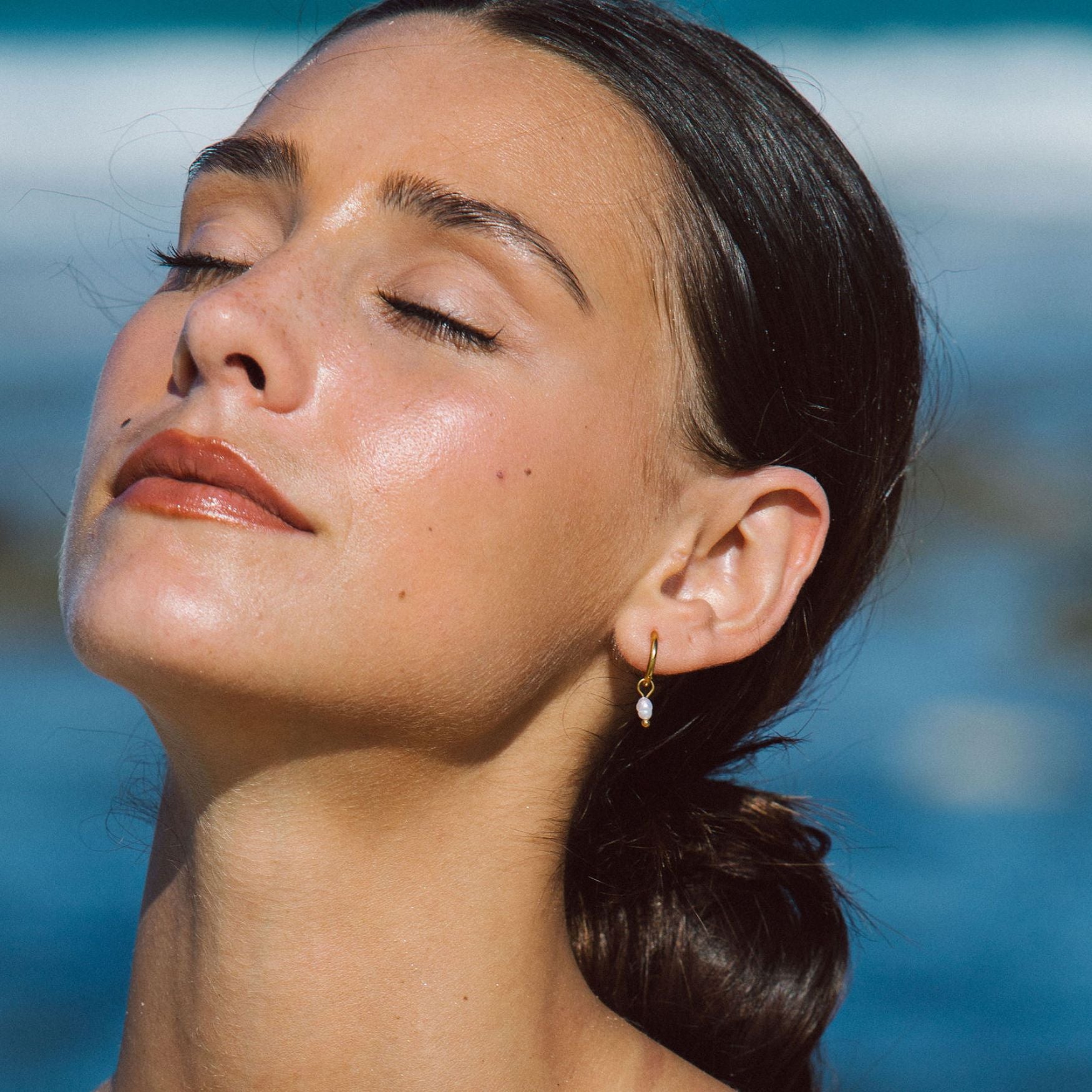 Pearl Huggie Hoops、mySite、hinf8tx79