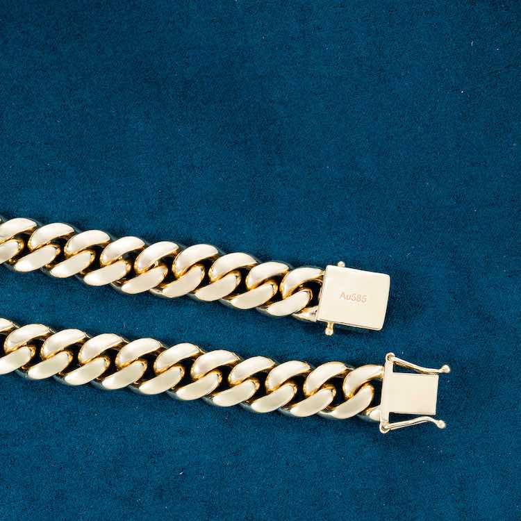 12MM Miami Cuban Link Chain 14K Gold、mySite、hinf8tx79