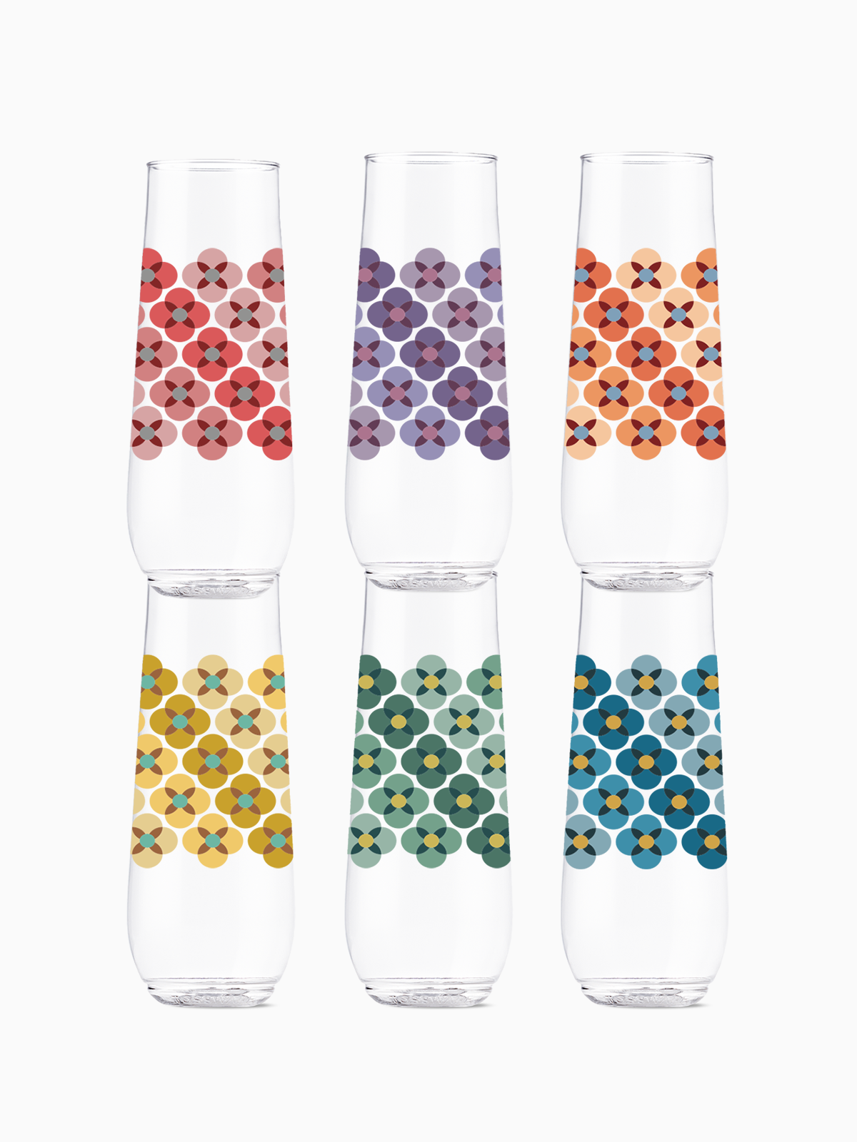 70's Flower Pattern - POP 9oz Flute、mySite、camillekostekn